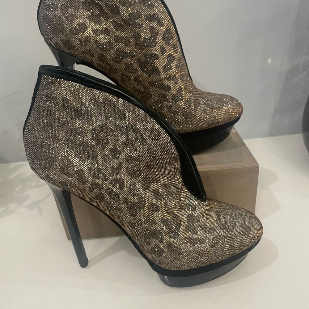 Leopard Print High Heel Women's Shoes